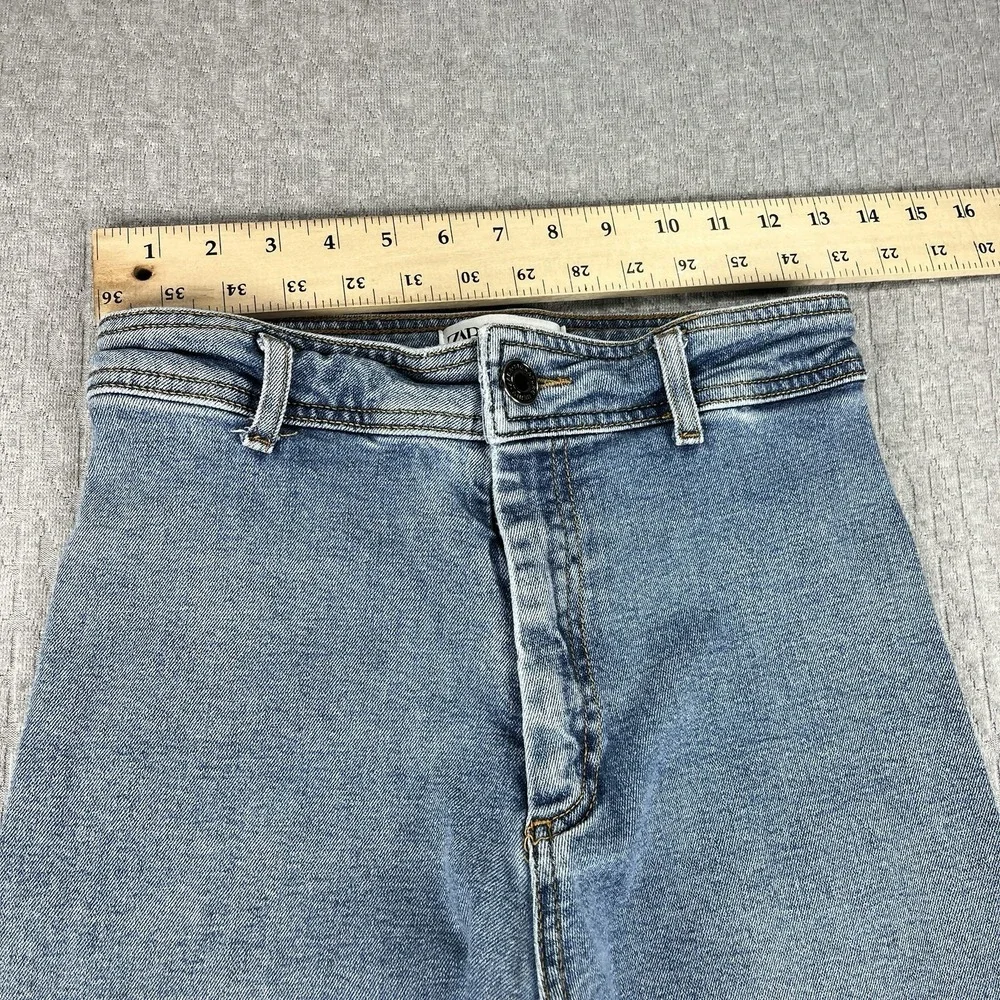 Zara Blue Flare & Wide Leg Jeans - Picture 4 of 9